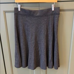 Sahalie Wool Charcoal A-Line Skirt